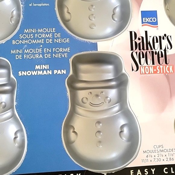 Ekco Baker's Secret Mini Snowman Pan - Picture 3 of 4